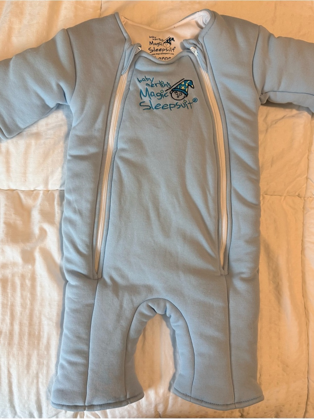 Baby Merlin's Magic Sleepsuit - Light Blue Infant Sleep Sack